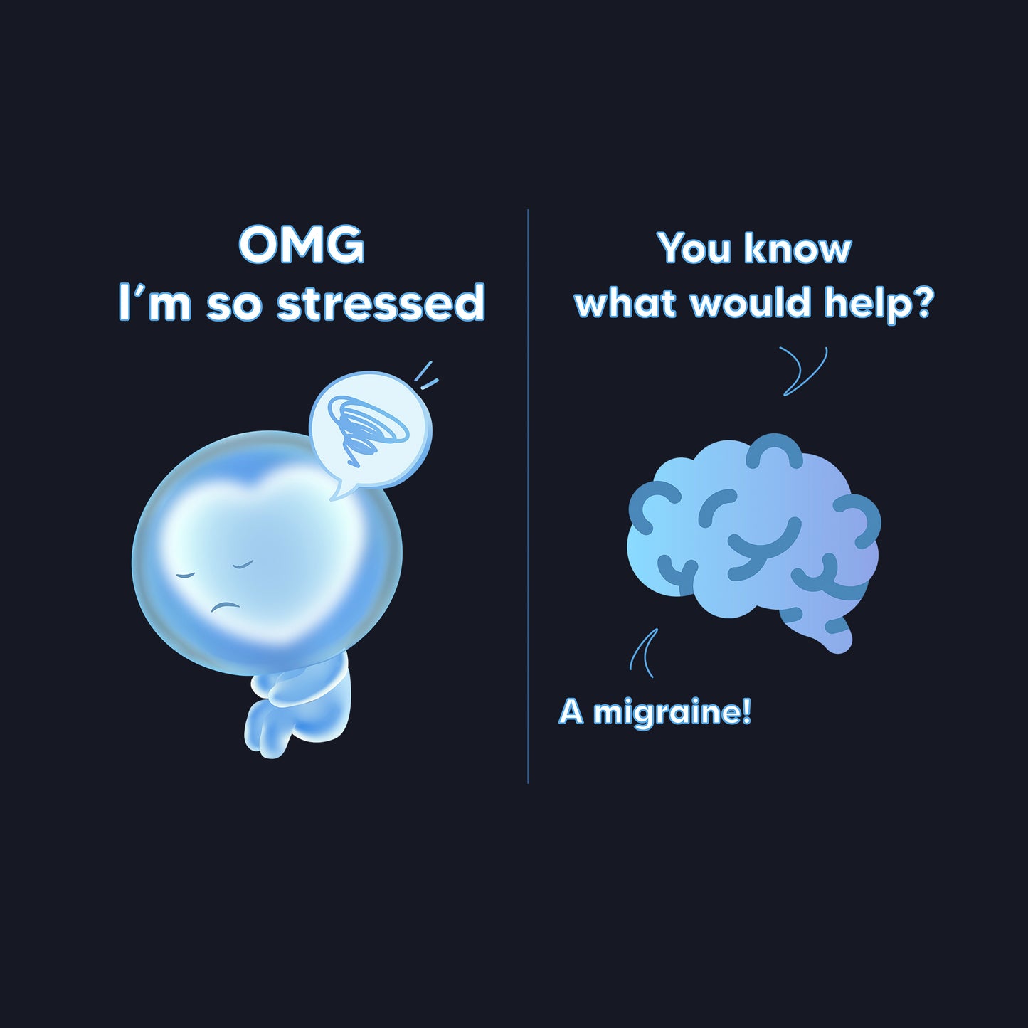"You know what would help?" Stressed Brain T Shirt, Men/Unisex