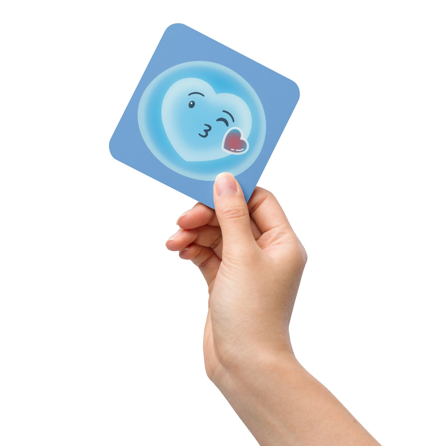 Ebbi Kiss Cork-back coaster
