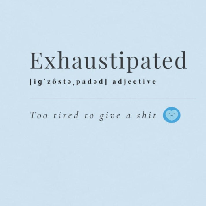 Simple Exhaustipated classic tee
